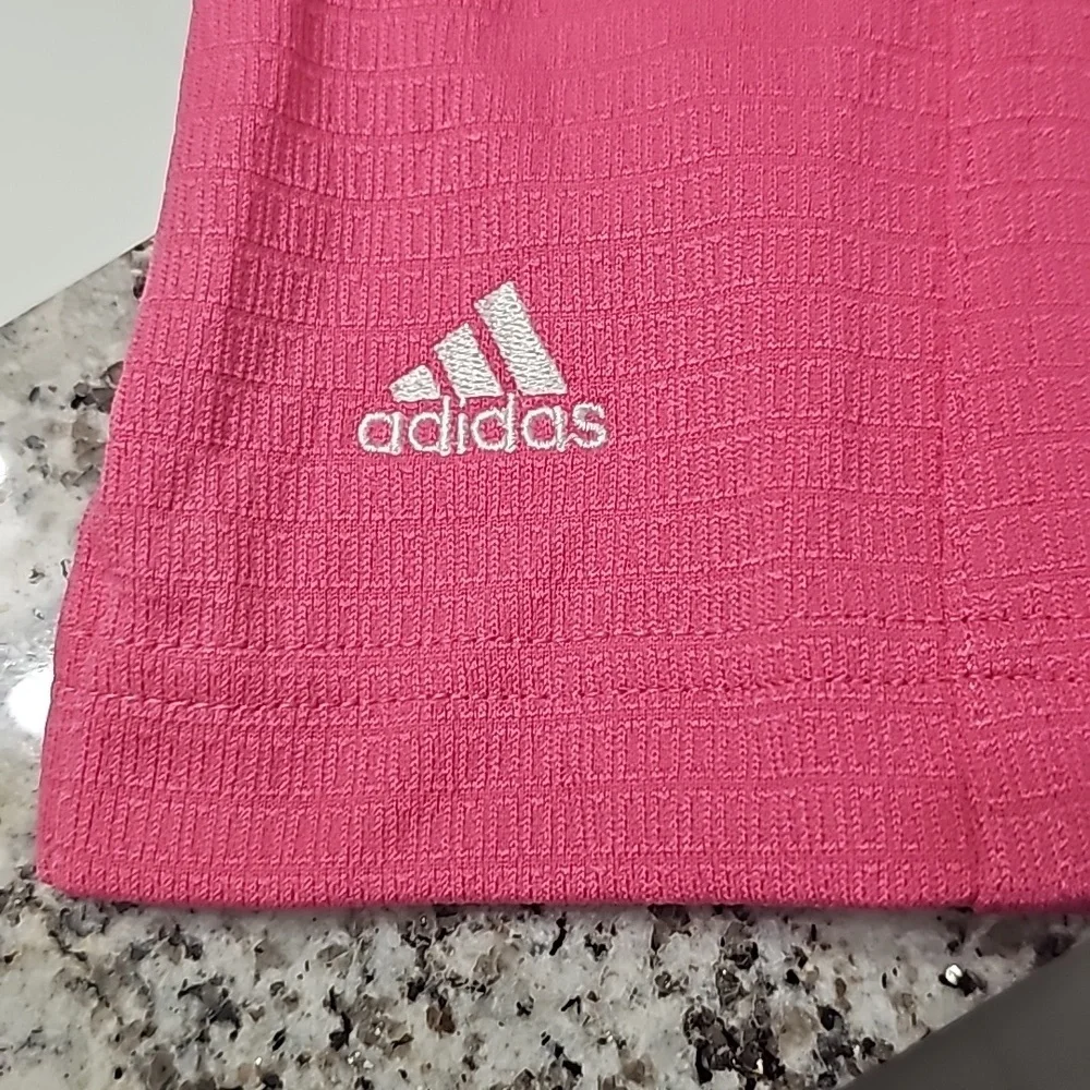 Adidas ClimateCool Sleeveless Button up Pink Top Size M - Picture 6 of 8